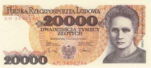 20000 Zloty Polen p152 1989